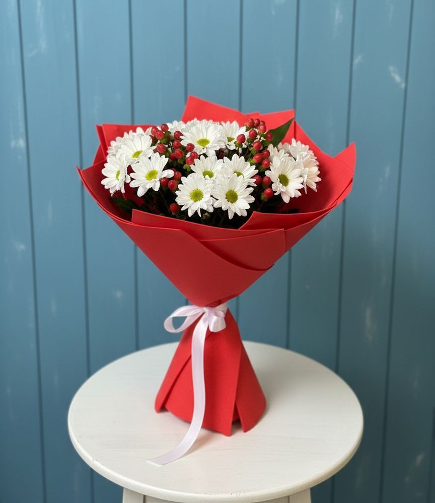 Букет цветов из: Хризантемы в Трубичино