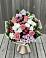 Букет цветов из: Альстромерии, Гвоздики, Розы и Хризантемы в Трубичино