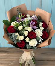 Букет цветов из:  Розы и Альстромерии в Трубичино
