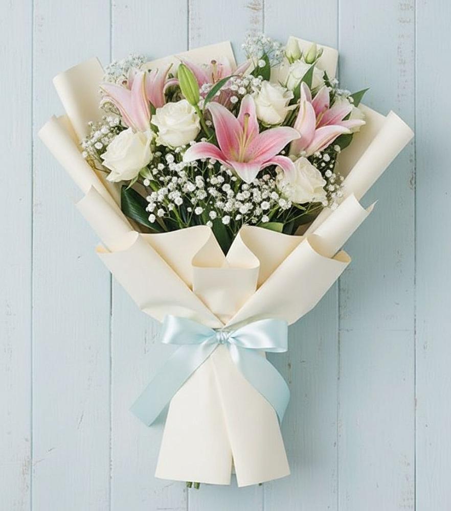 Букет цветов из: Лилии в Трубичино