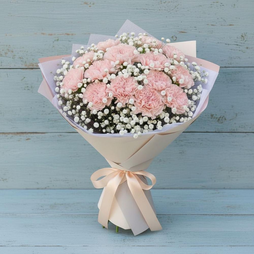 Букет цветов из: Гвоздики в Трубичино