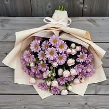 Букет цветов из:  Розы и Хризантемы в Трубичино