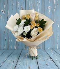 Букет цветов из:  Розы и Хризантемы в Трубичино
