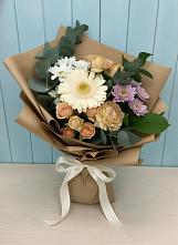 Букет цветов из:  Герберы и Хризантемы в Трубичино