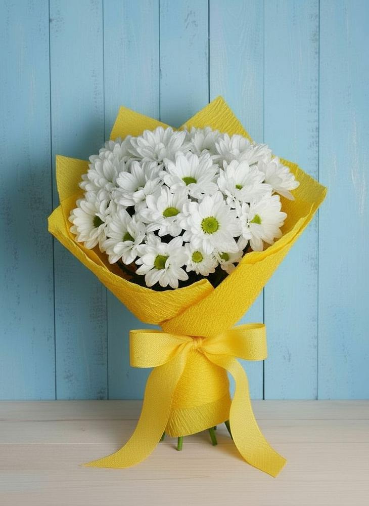 Букет цветов из: Хризантемы в Трубичино