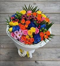 Букет цветов из:  Розы и Хризантемы в Трубичино