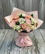 Букет цветов из:  Гвоздики, Розы и Хризантемы #REPLACE_PRED# Трубичино