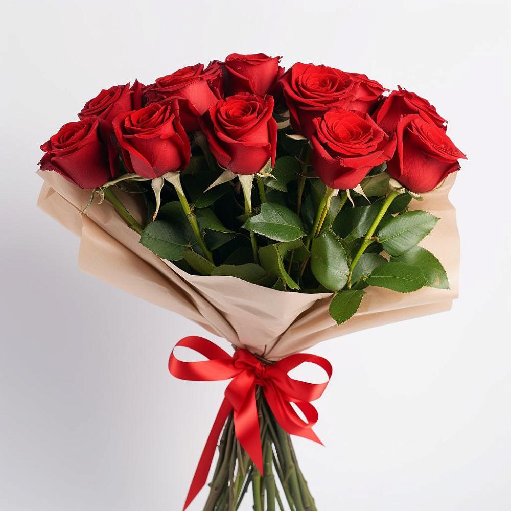 Букет 11 Красных роз Эдлесс Лав в Трубичино